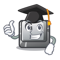 Canvas Print - Graduation button G on a game cartoon