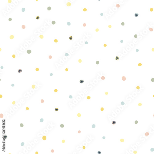 Abstract Seamless Pattern With Colorful Spots Perfect For Kids Fabric Textile Nursery Wallpaper Vector Illustration Stock Vector Adobe Stock