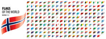 National Flags Of The Countries. Vector Illustration On White Background