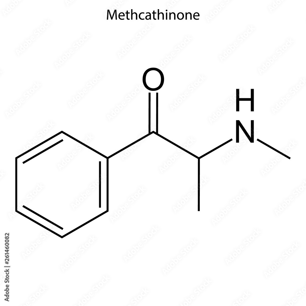 Skeletal formula of chemical molecule. Stock Vector | Adobe Stock