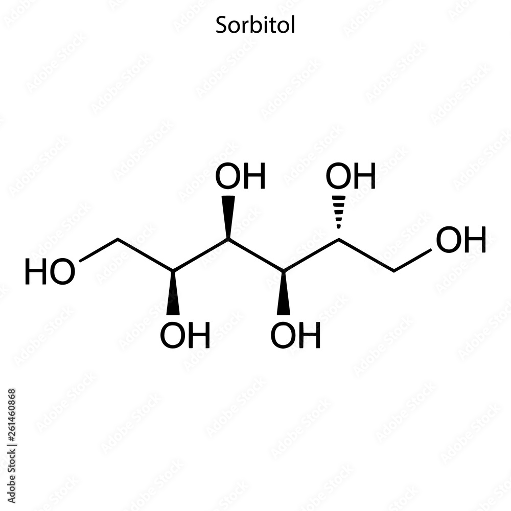 Skeletal formula of chemical molecule. Stock Vector | Adobe Stock