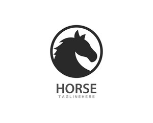 Canvas Print - Horse Logo vector