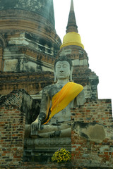 historische Tempel in Ayutthaya, Thailand