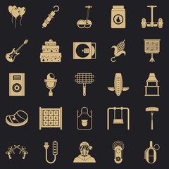Wall Mural - Humor icons set. Simple set of 25 humor vector icons for web for any design