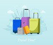 © backup_studio - Travel time poster vector design