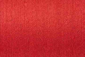 Macro picture of red thread texture background
