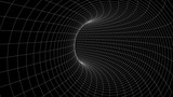 Fototapeta Do przedpokoju - Abstract tunnel. Vector wormhole. 3D corridor mesh.