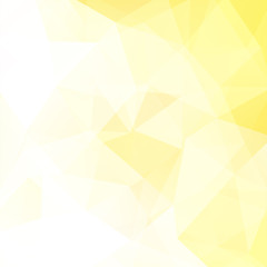 Wall Mural - Abstract polygonal vector background. Yellow geometric vector illustration. Creative design template.