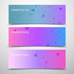 Wall Mural - abstract vector banners with geometric background ,annual report, design templates, future poster te