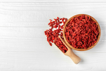 Wall Mural - goji berries in bowl