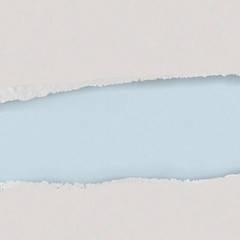 Wall Mural - realistic torn blue and white carton border. ripped paper texture