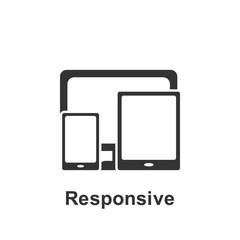 Online marketing, responsive icon. Element of online marketing icon. Premium quality graphic design icon. Signs and symbols collection icon for websites, web design