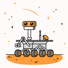 Cartoon Mars Rover