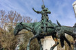 © hdesislava - Monument to Cervantes and Don Quixote and Sancho Panza at Spain Square in City of Madrid, Spain