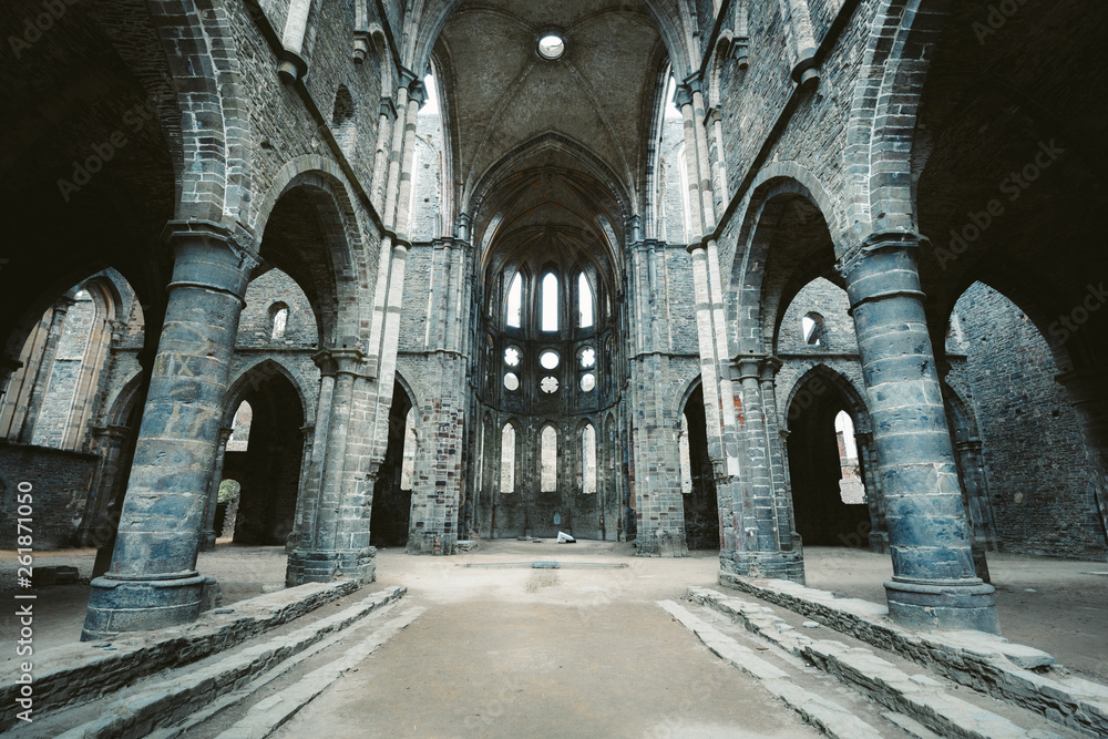 Abbaye de Villers, Wallonia, Belgium - obrazy, fototapety, plakaty 