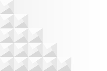 Wall Mural - white 3d geometric modern background