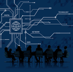 Wall Mural - business and technology