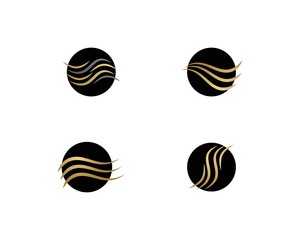 Poster - Hair wave logo vector