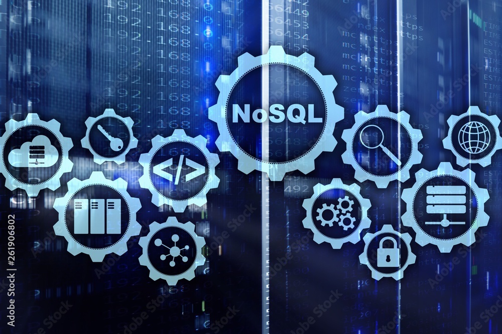 NoSQL. Structured Query Language. Database Technology Concept. Server ...