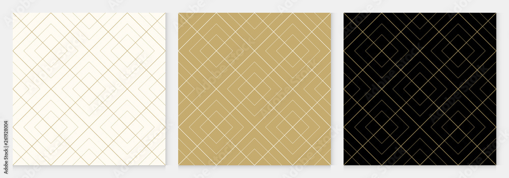 Background pattern seamless geometric abstract gold luxury color vector ...