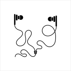 Wall Mural - Earphones Icon, Ear Phones Icon