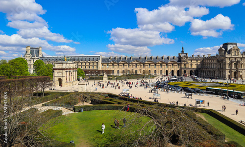 Square in the center of Paris France in April 2019 Poster Mural XXL
