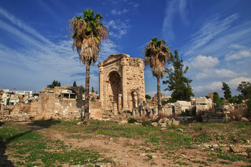 Wall Mural - Hippodrome, Tyre, Lebanon, Roman Ruins