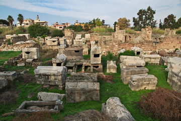 Wall Mural - Hippodrome, Tyre, Lebanon, Roman Ruins