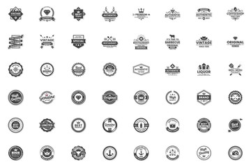 Wall Mural - vintage retro vector logo for banner