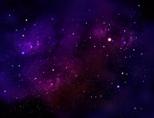 Wall Mural - deep space. night sky, abstract blue background