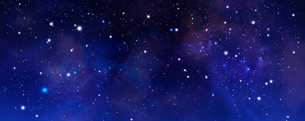 Wall Mural - background of the night sky with stars