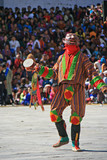 Fototapeta Sawanna - Dancer at a religious festival in Thimphu (Bhutan)
