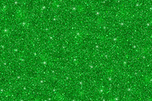 Green Glitter Holiday Background. Vector