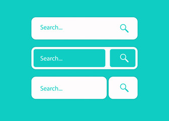 Fototapete - Search bar. Search boxes ui template. UI interface template isolated on background