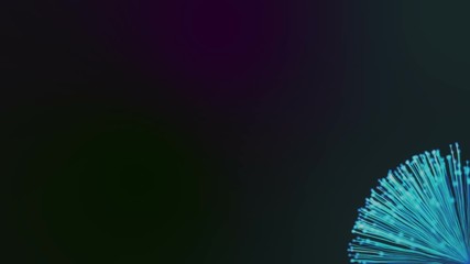 Wall Mural - Blue String Particles Spreading