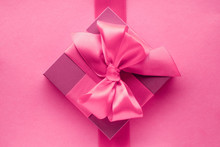 Pink Gift Boxes, Feminine Style Flatlay Background