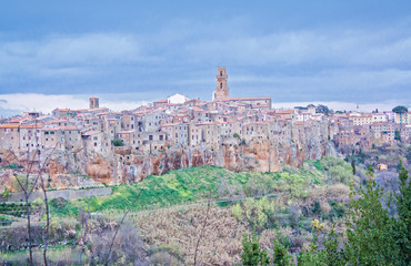 Wall Mural - View of Pitigliano  - Grosseto Italy