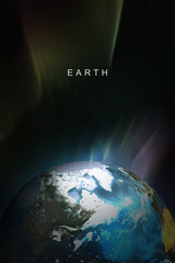 Wall Mural - the earth day backgrpund concept.texture map courtesy of nasa.