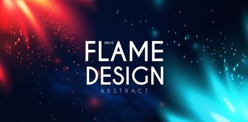 Wall Mural - color power abstract background. fire and light. textured space.