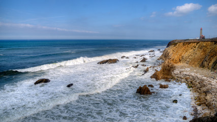 Poster - Falaises et phare de São Pedro de Moel, Portugal