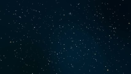 Wall Mural - night starry skies with twinkling and blinking stars seamless loop. abstract dark 3d animation with 