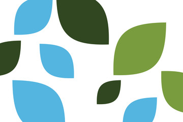 Wall Mural - abstract background pattern made with leaf like geometric shapes in flower abstraction. modern vecto