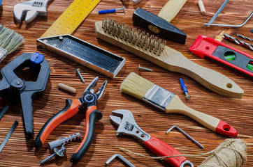 A set of working tools for doing household chores