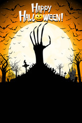 Poster - Happy Halloween - banner/ poster