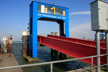 Ferry port of Wyk on Foehr