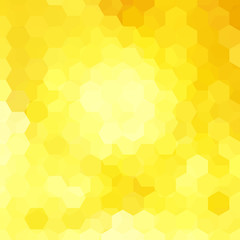 Wall Mural - Background of geometric shapes. Yellow mosaic pattern. Vector EPS 10. Vector illustration