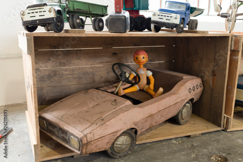 old toy cars in box