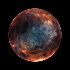 Wall Mural - abstract particle sphere, science background.virtual flow big binary data visualization. digital tec