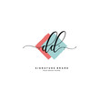 © FAAZT_Creative - D DD Initial letter handwriting and  signature logo.