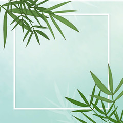 Canvas Print - Bamboo leaf background